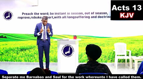 Separate me Barnabas and Saul for the work whereunto I have called them.