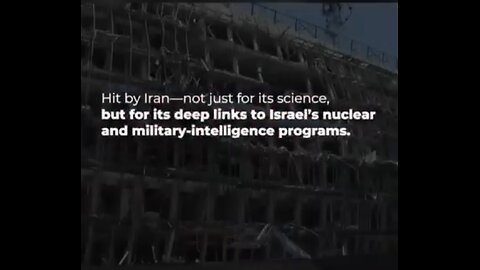 ⚡️Iran struck the 'crown jewel of science in Israel.'