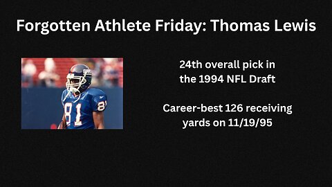 Forgotten Athlete Friday #212: Thomas Lewis