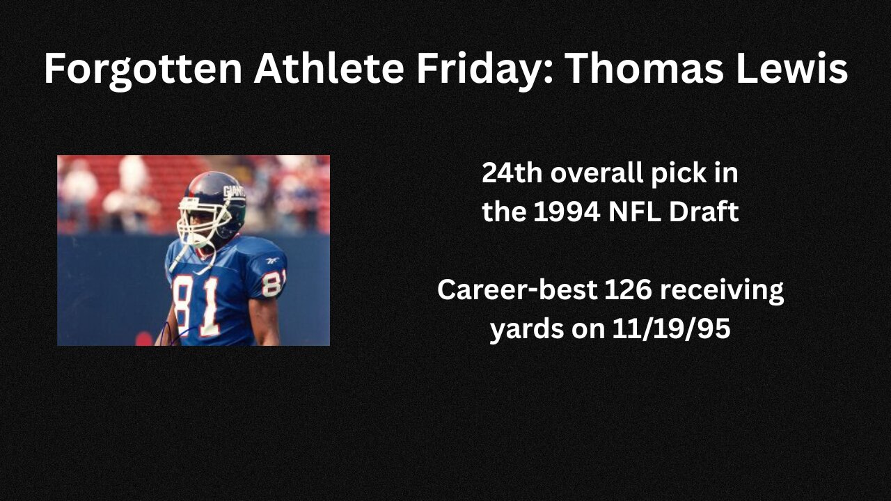 Forgotten Athlete Friday #212: Thomas Lewis