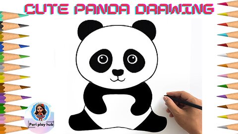 How to draw Panda From Number 100 || Easy Panda Drawing