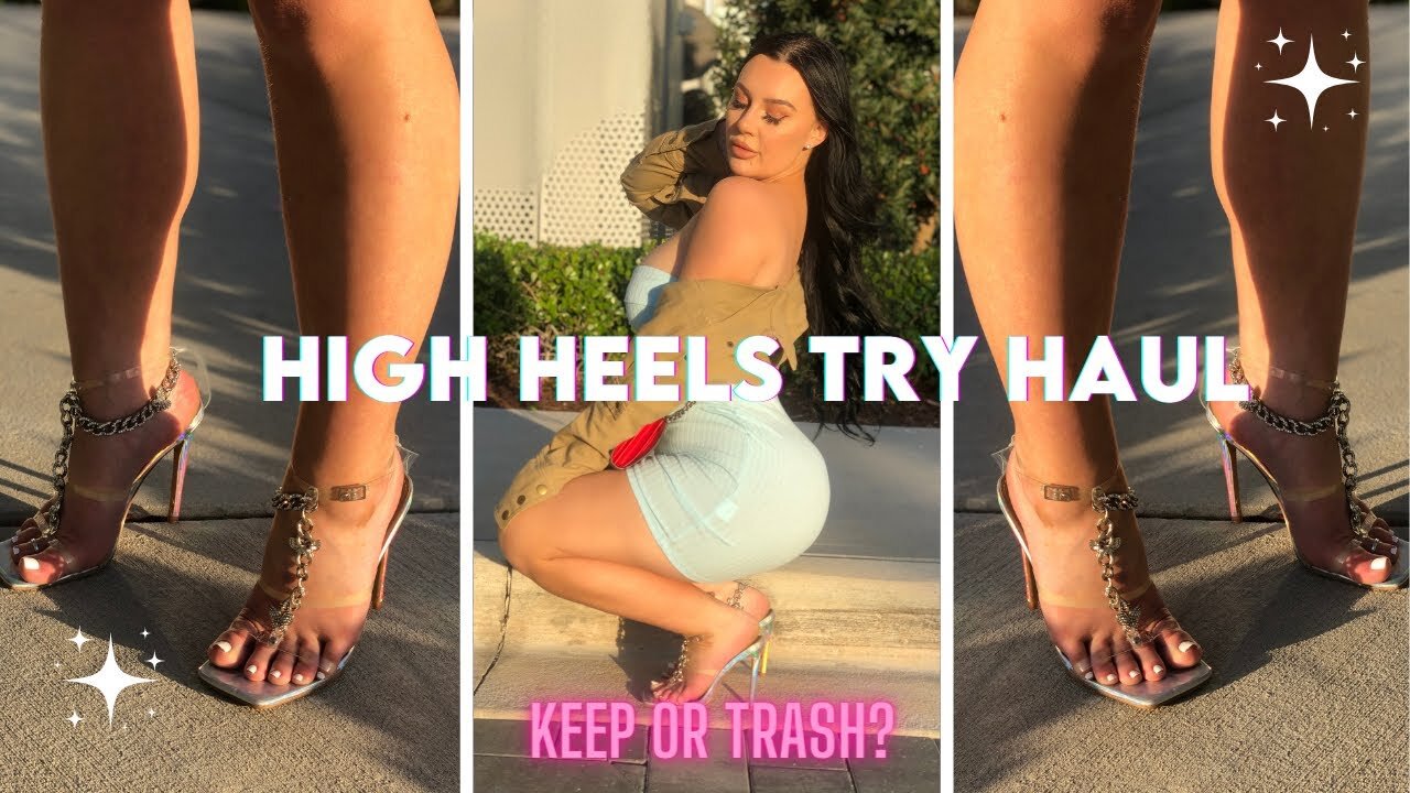 HIGH HEELS TRY ON HAUL 👠| AFFORDABLE CLEAR HIGH HEELS TRY ON 👠 VALENTINES DAY GIFTS