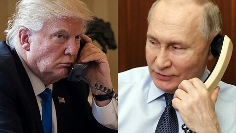Russian President Vladimir Putin and US President Donald Trump Discuss Peace Deal with Ukraine