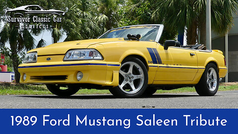 Cool 89 Mustang Convertible Saleen Tribute w/ Supercharged 5.0L V8, 5 SPD Manual for sale!