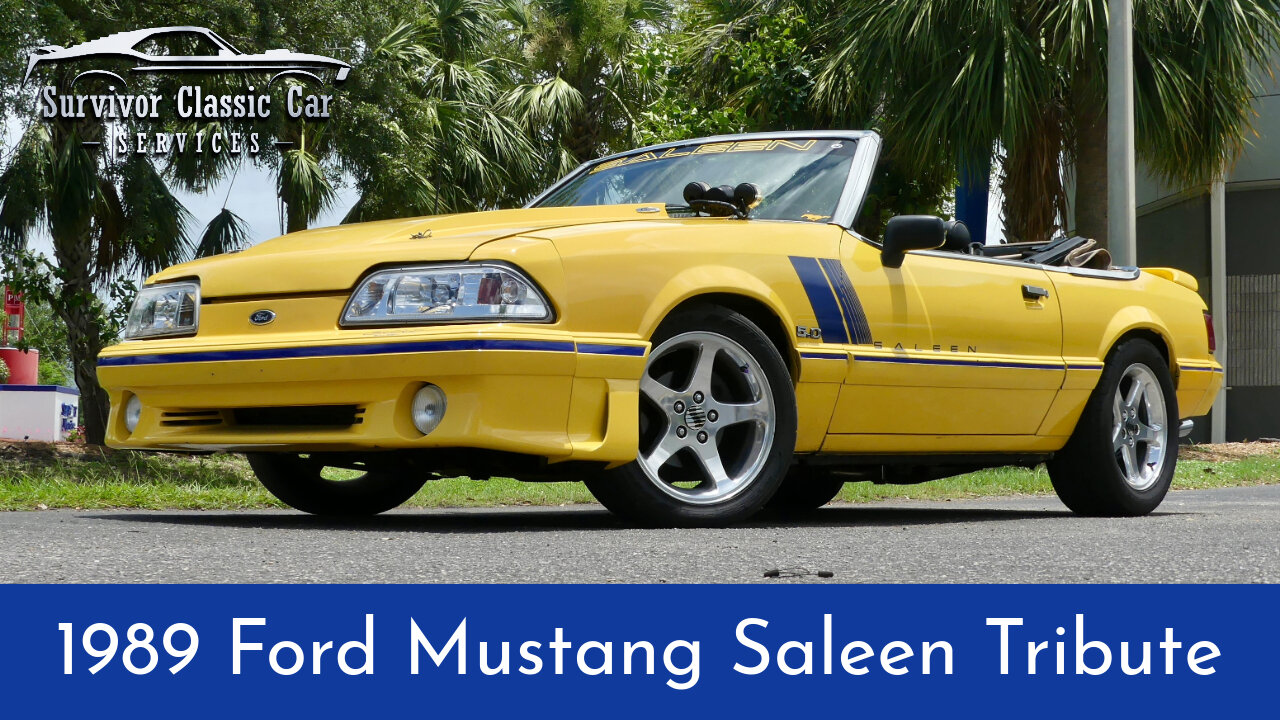 Cool 89 Mustang Convertible Saleen Tribute w/ Supercharged 5.0L V8, 5 SPD Manual for sale!