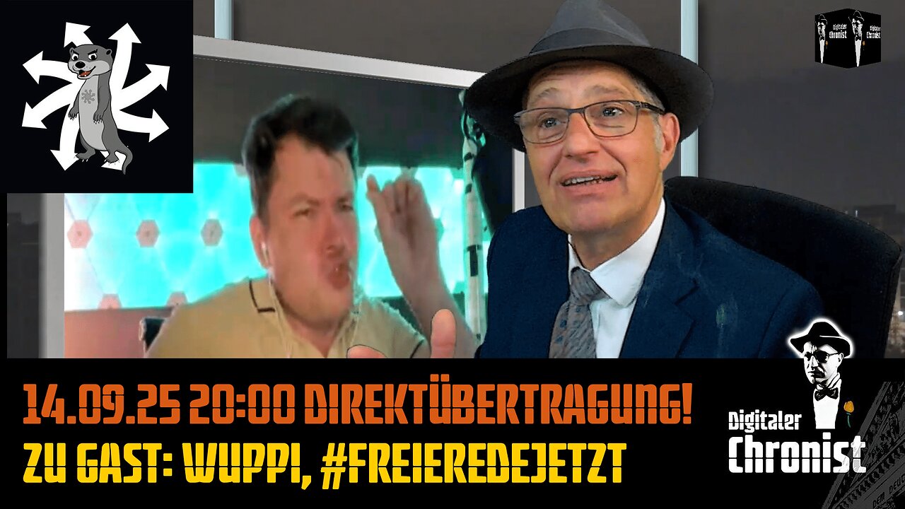 Aufzeichnung vom 14.09.25 Direktübertragung! Zu Gast: Wuppi, #FreieRedeJetzt