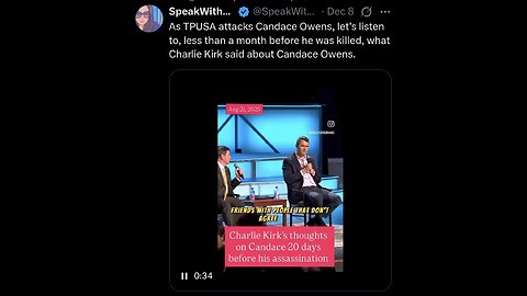 As TPUSA attacks Candace, let’s listen to what Charlie Kirk said about Candace Owens.
