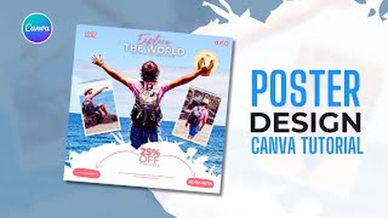 Adventure Poster Designing in Canva l easy canva I Canva Tutorial