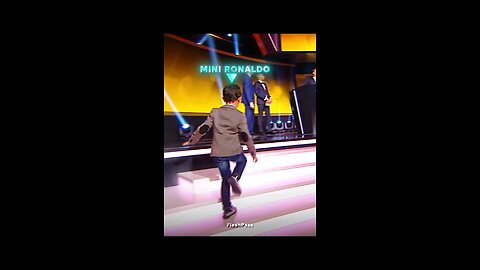 Ronaldo Jr. holds balloon D' or but than
