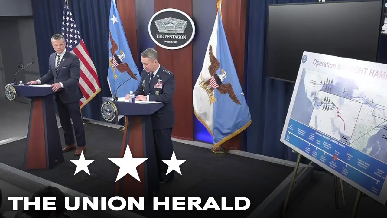 Defense Secretary Hegseth Holds a Press Conference on U.S. Strikes on Iran Nuclear Sites