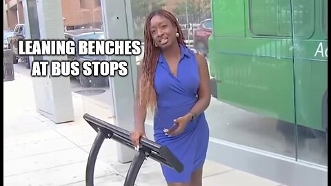 Societal Regression · Leaning Benches At Bus Stops To Prevent Loitering