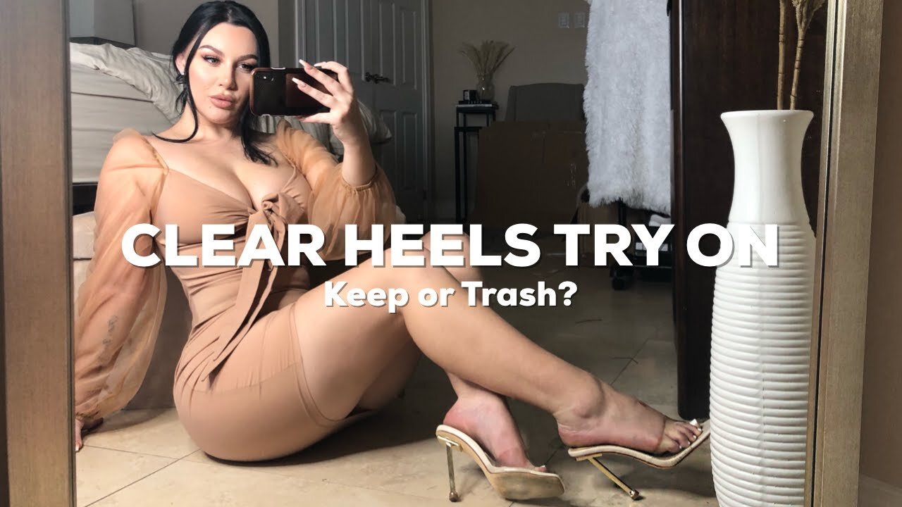 HIGH HEELS HAUL | MY HEELS COLLECTION 2020 | TRYING ON CLEAR HEELS