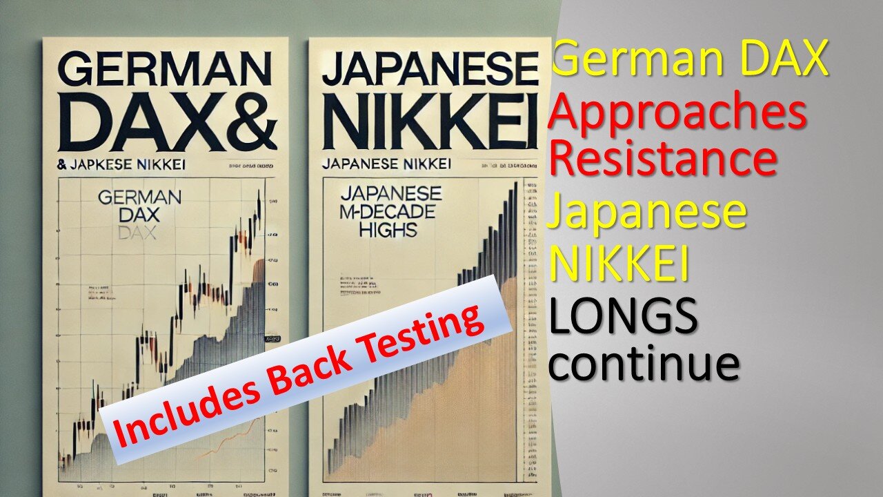 German DAX Approaches Resistance and Japanese NIKKEI LONGS Continue