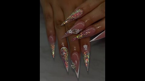 Luxury Almond Nails with Full Crystal Diamond Art | Glam Nail Design 2025”