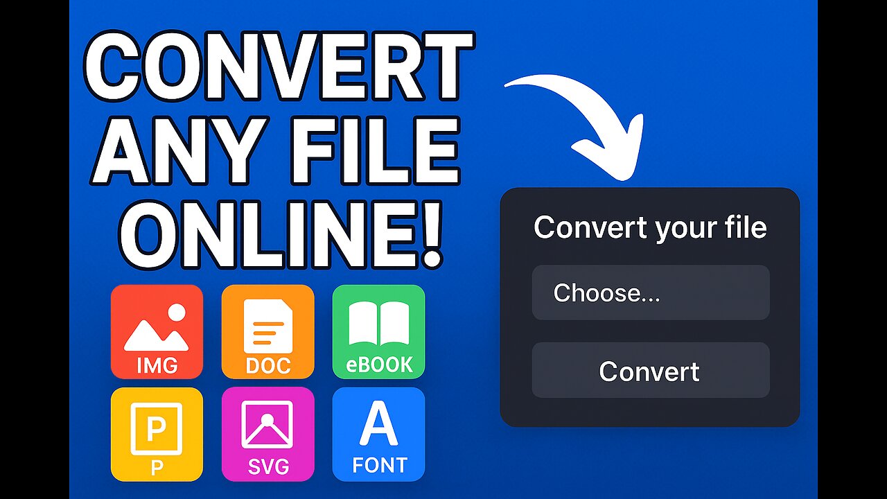 Convert Any File Online – Images, Docs, eBooks, Fonts & More!