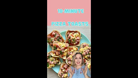 🔥 10-Minute Pizza Toasts – Quick & Delicious! 🍕