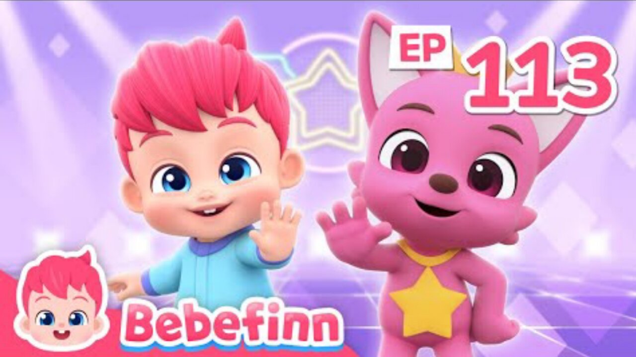 Freeze! Bebefinn Dances Along Pinkfong and Hogi | Wonderstar Freeze Dance | Songs for Kids