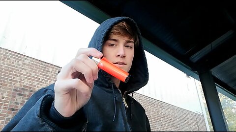ASMR Smoking a Cigarette with a Clipper Lighter