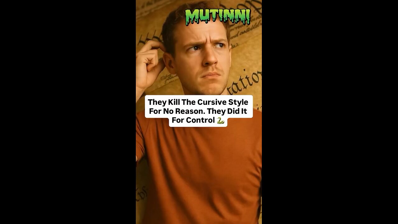 The deep state tried to remove cursive. Another form of canal demonic control.