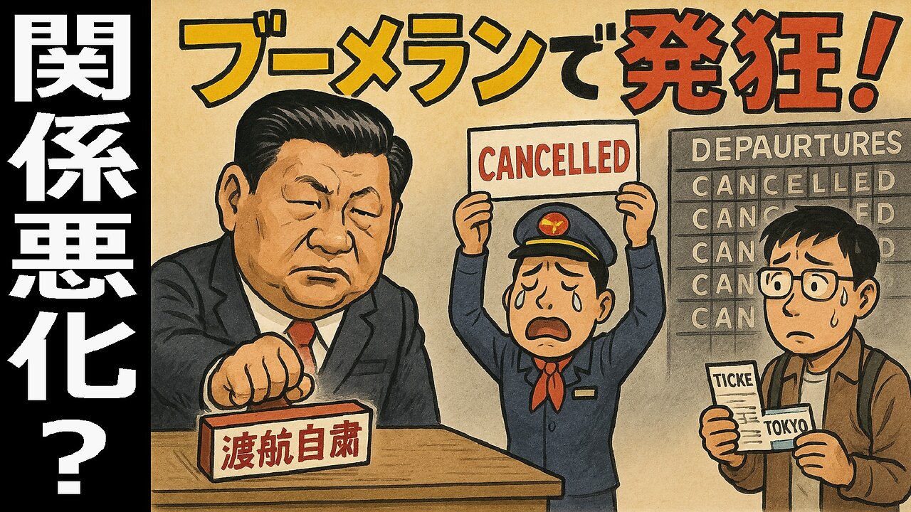 🤣日本への制裁がブーメラン！旅行キャンセル騒動で中国人が困惑・発狂