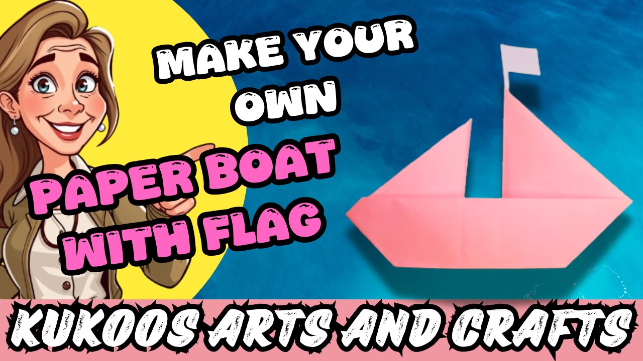 Craft a Classic Paper Boat with Flag: Easy DIY Folding Tutorial