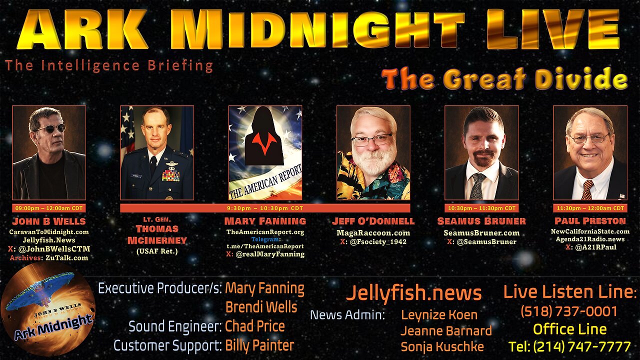 The Intelligence Briefing /The Great Divide - John B Wells LIVE
