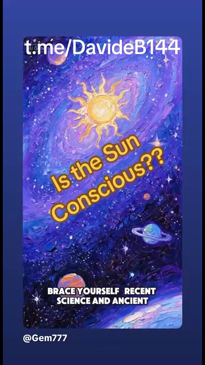 Is The Sun Conscious?