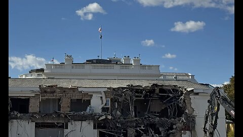 Trump Building a New Ballroom on the East Wing of the White House
