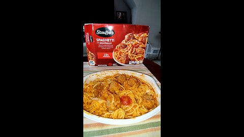 Eating Stouffer's Spaghetti With Meatballs, Dbn, MI, 7/30/25