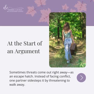 Why Your Partner Is Threatening to Leave