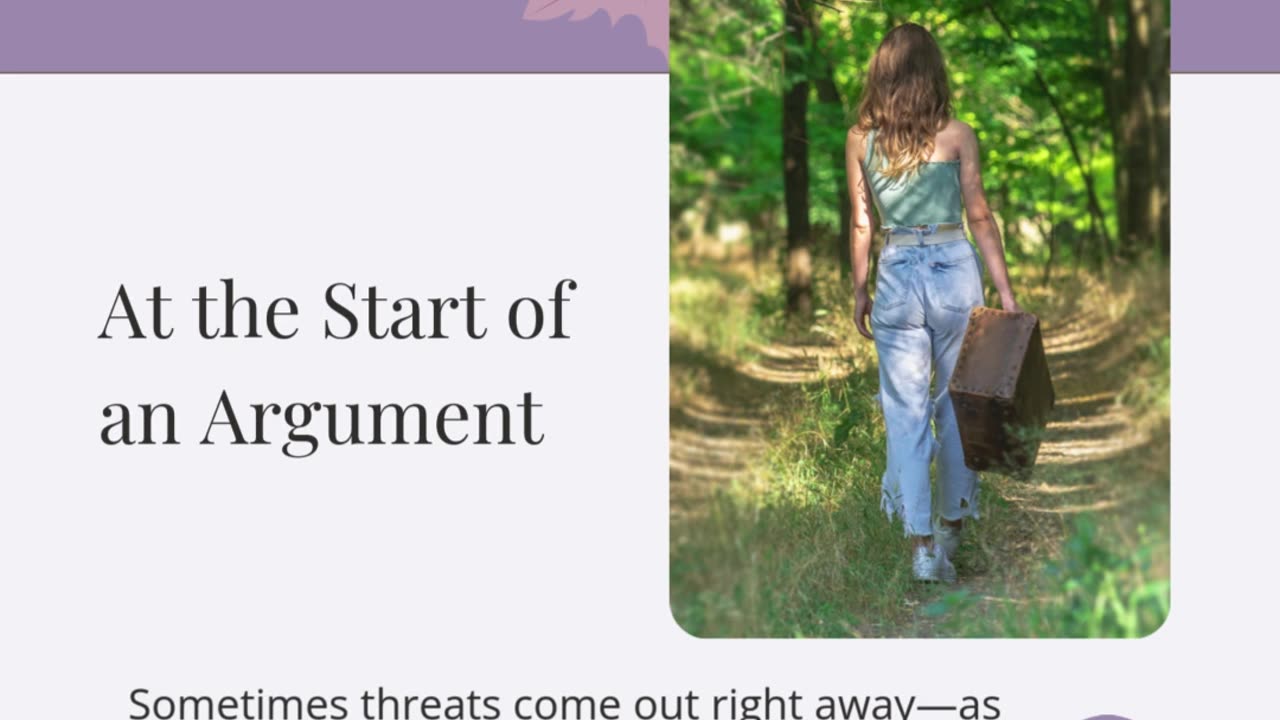 Why Your Partner Is Threatening to Leave