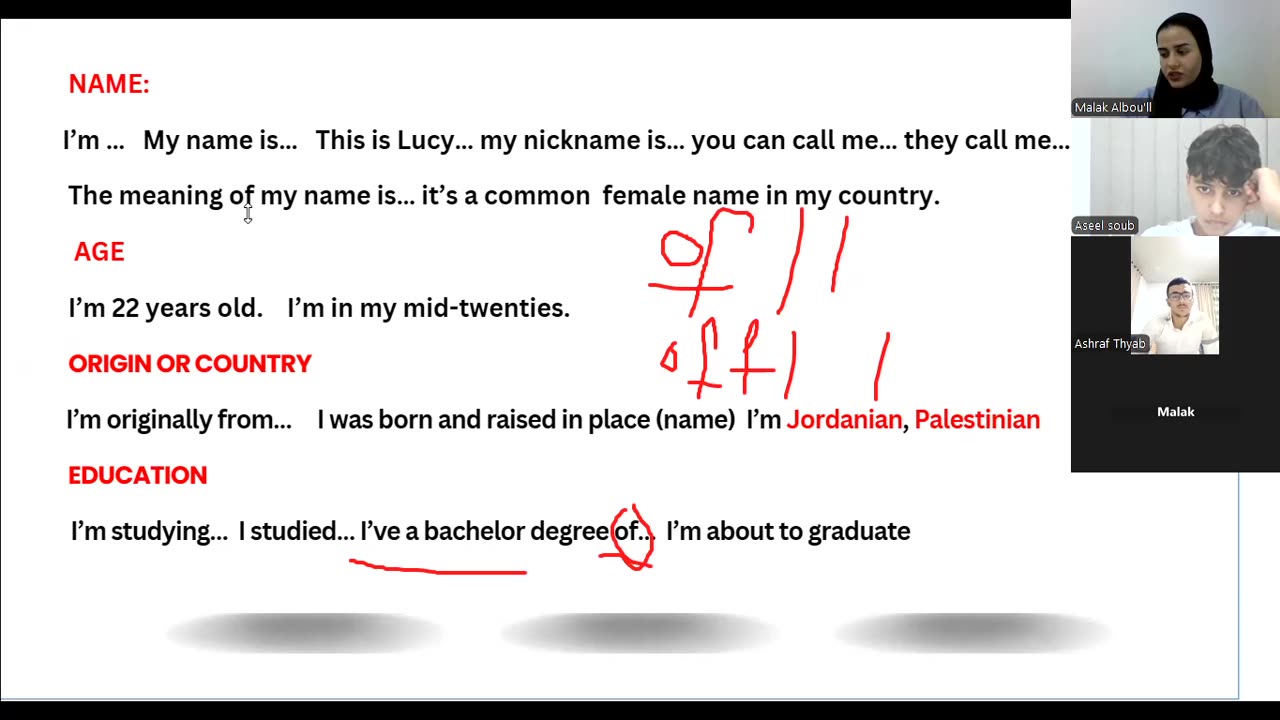Give an advanced self-introduction(2)