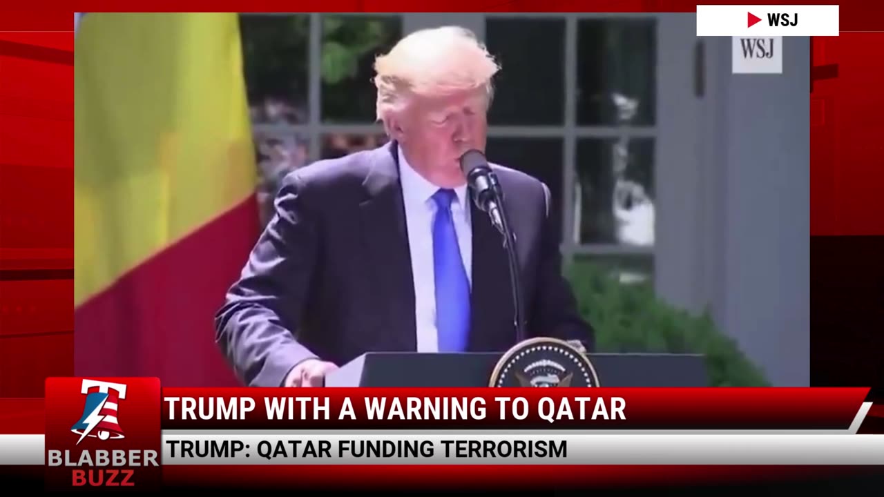 Trump With A Warning To Qatar