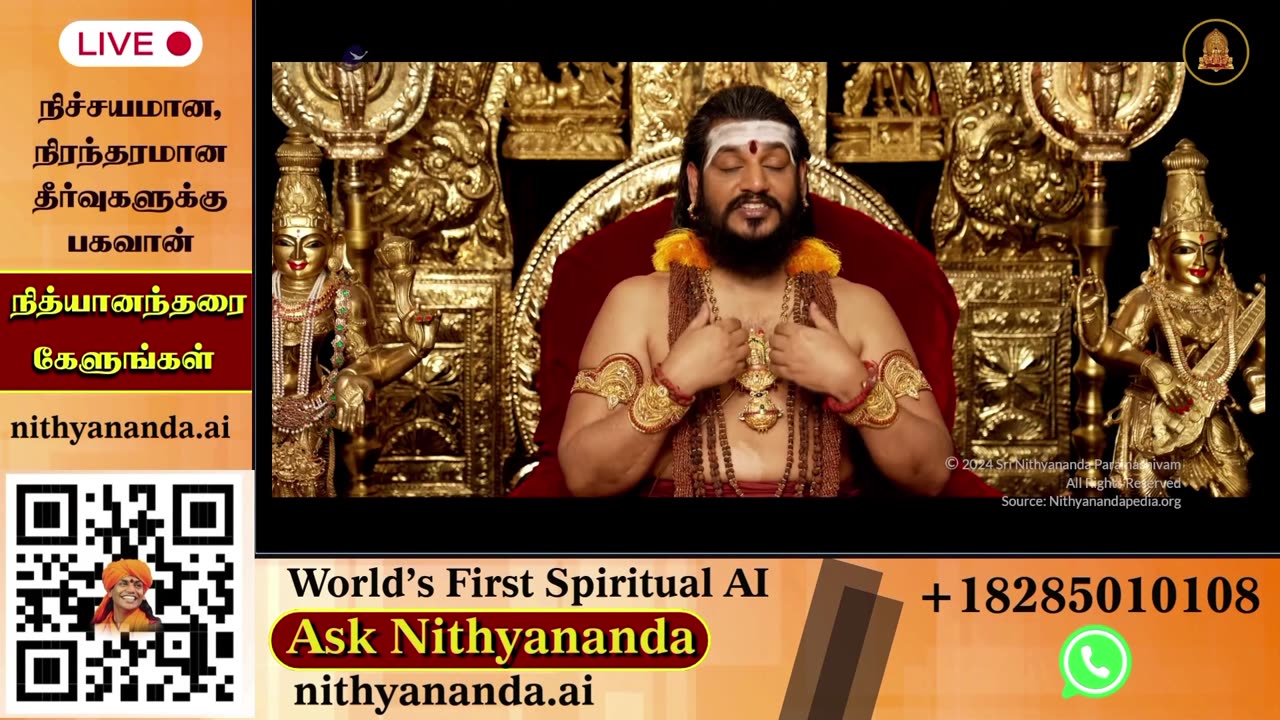 Receive blessings through LIVE Darshan of SPH Bhagavan Sri Nithyananda Paramashivam