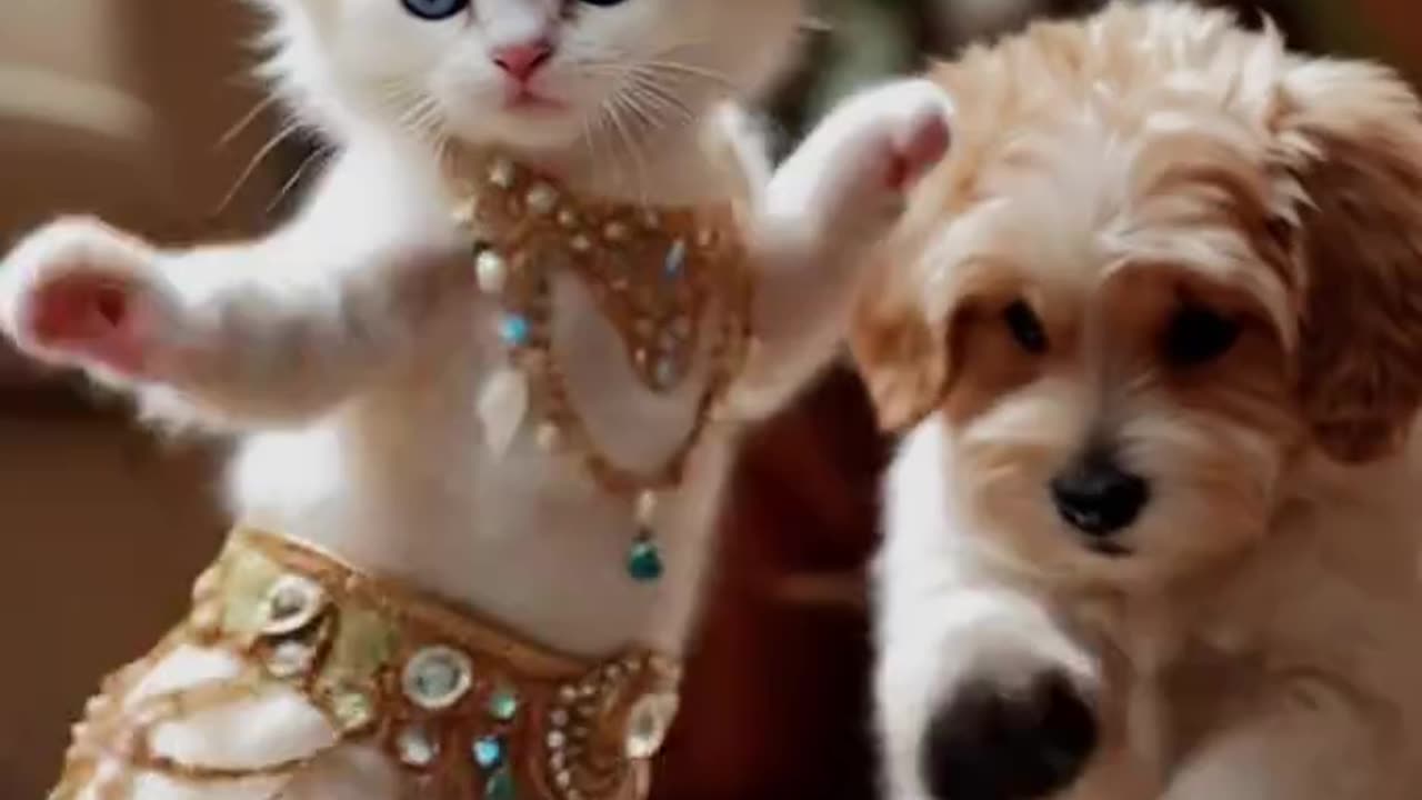 Dancing kitty cat