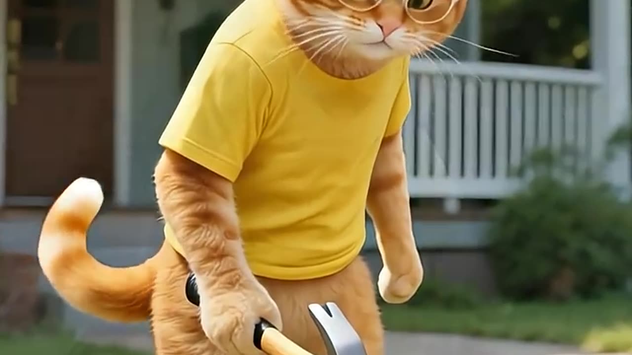 The poor cat who was helped by his Father🥰