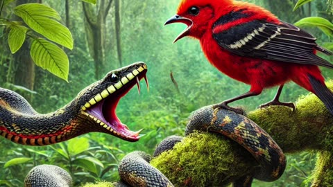Surprised! The Bird is Almost Gritted