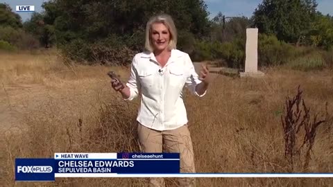 Sepulveda Basin fire breaks out amid triple-digit heat wave in Southern California