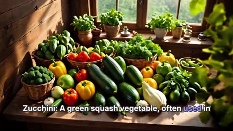 Common Fruits and Vegetables