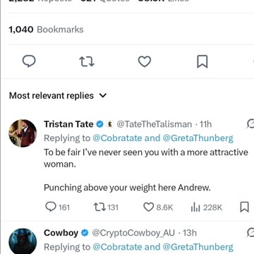 Andrew Tate says Free Greta Thunberg