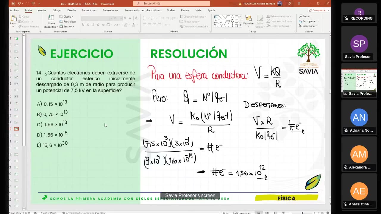 SAVIA SEMIANUAL 2024 | Semana 16 | Física S1