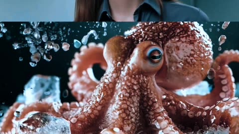 Octopuses Have Three Hearts and Blue Blood! 🐙💙#DidYouKnow#OctopusFacts