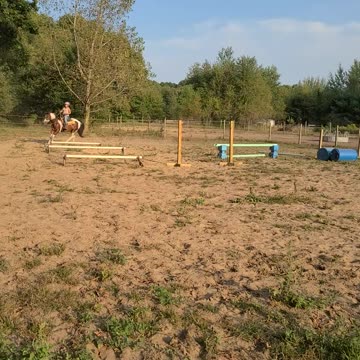 Kyla and Sky Cantering
