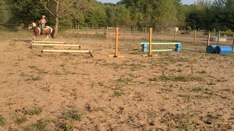 Kyla and Sky Cantering