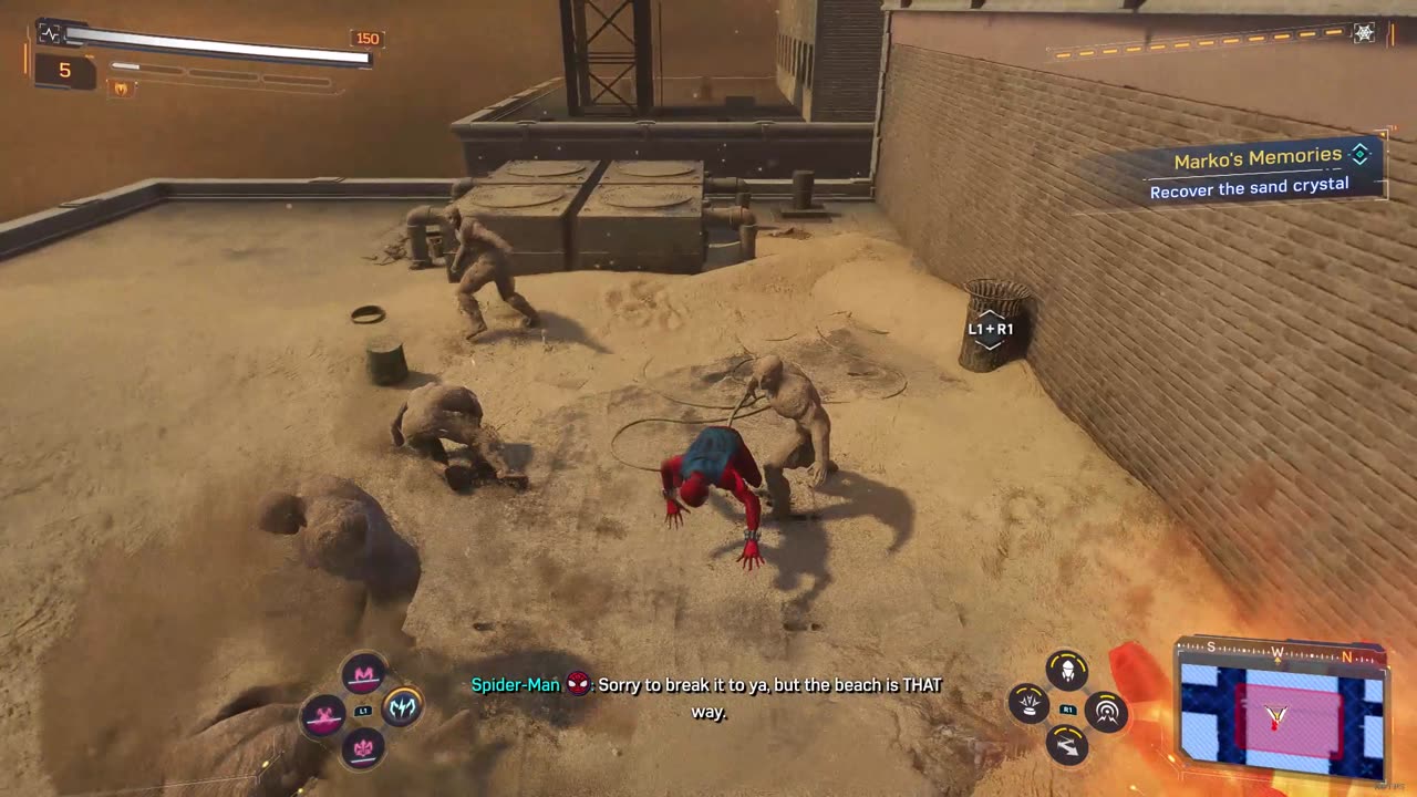 Battle67 Scarlet Spiderman vs Mini Sandmen Spiderman 2