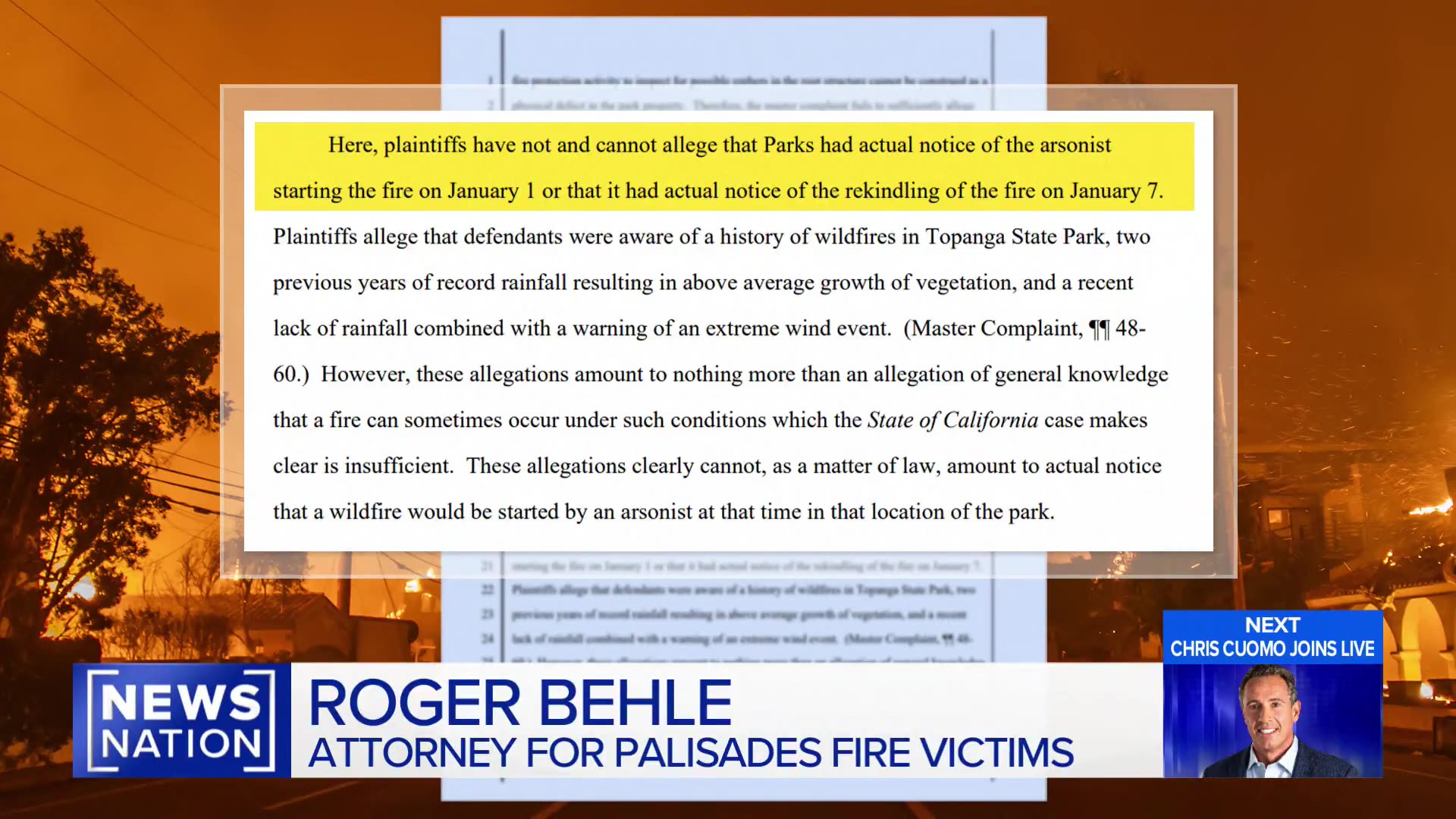 The state of California is facing allegations that state mismanagement caused the Palisades wildfire