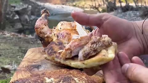 Doğada Bütün Tavuk Kızartma 🐔 _ Roasting Whole Chicken in Nature