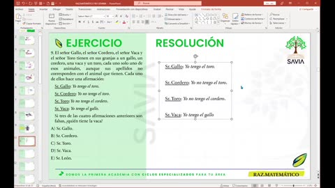 SAVIA REPASO 2025 - 2 | Semana 08 | RM S1