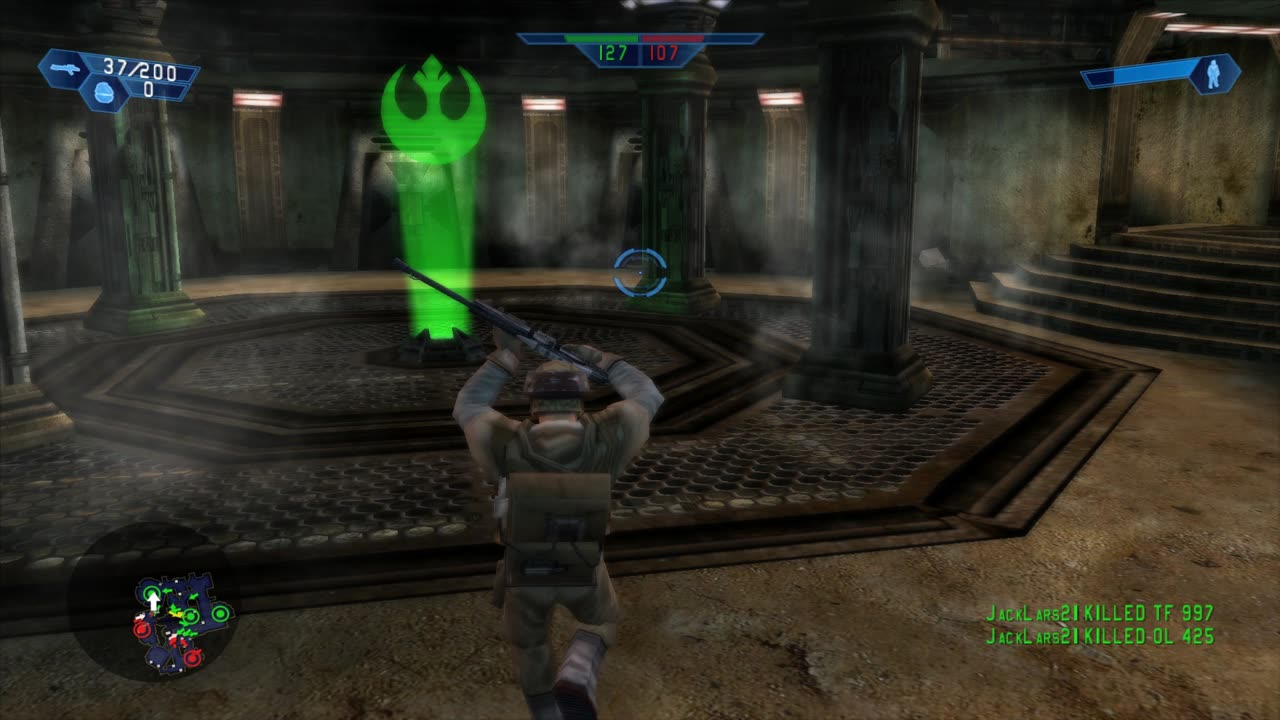 Star Wars Battlefront 2004: Instant Action Tatooine: Jabba's Palace Rebels Gameplay