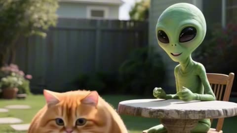 The food on earth can no longer satisfy the fat orange cat. - 1440